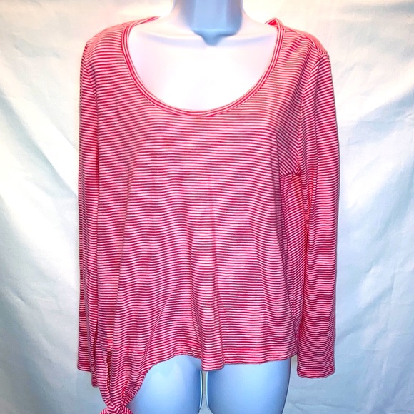 Gap Scoop Neck striped side tie top - Picture 1 of 5